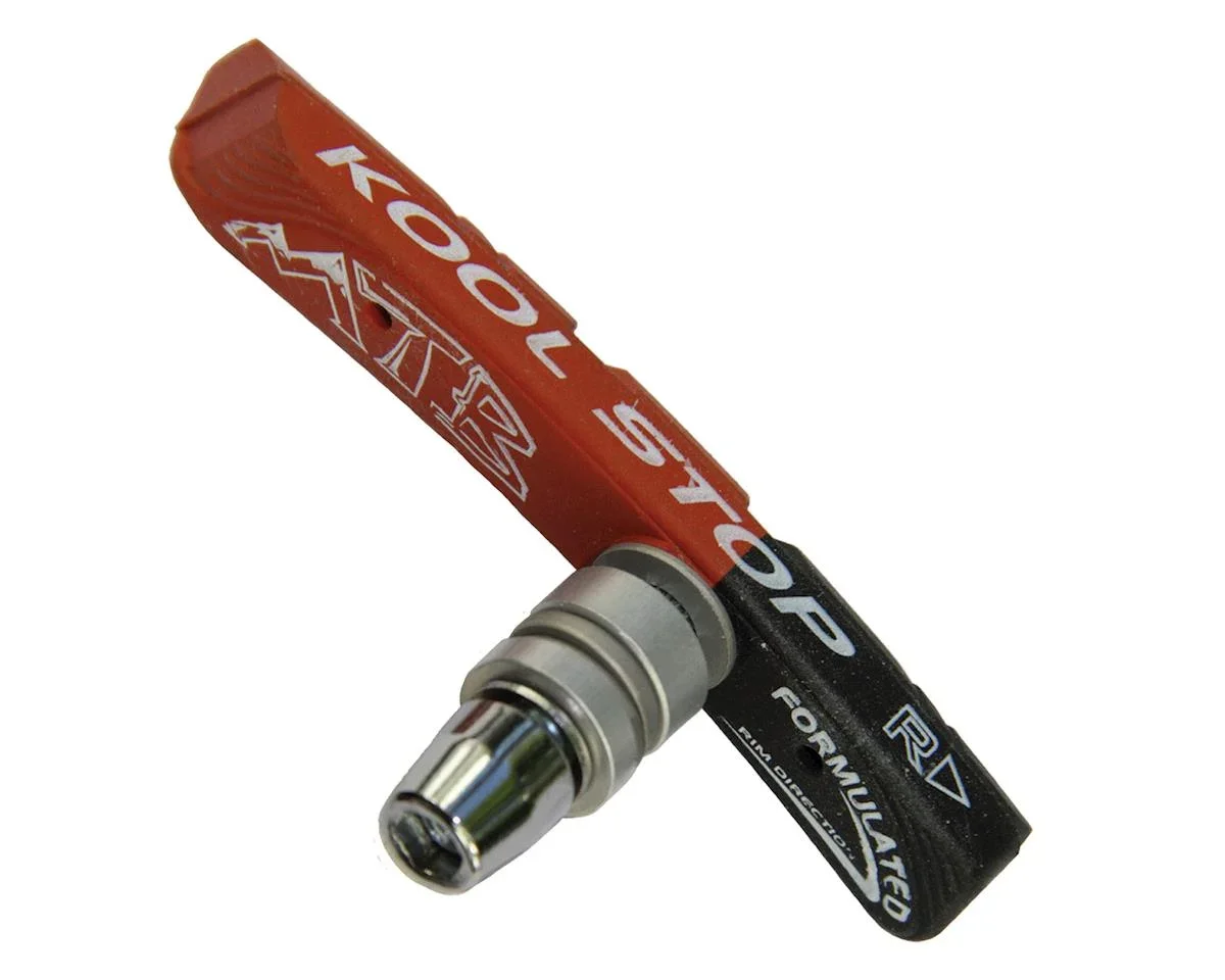 Kool Stop Mountain V-Brake Pads (Black/Red) (1 Pair) (Dual Compound)